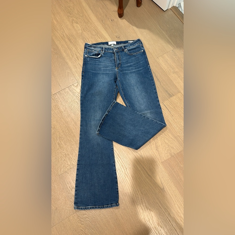 Dear John Women's Flare Leg Blue Jeans
